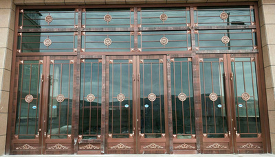 铝仿铜门